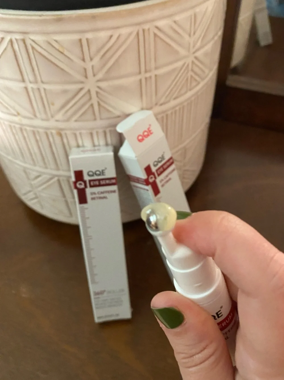 QQE Eye Serum 360° Roller with 5% Caffeine Retinal